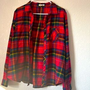 Maurice’s Long sleeve red stripes size Large